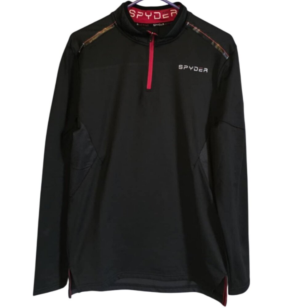 NWT Men's Spyder Quarter-Zip Compression Performance Shirt